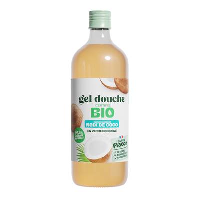 Super Flacon Gel douche BIO Coco recharge, recharge 1L