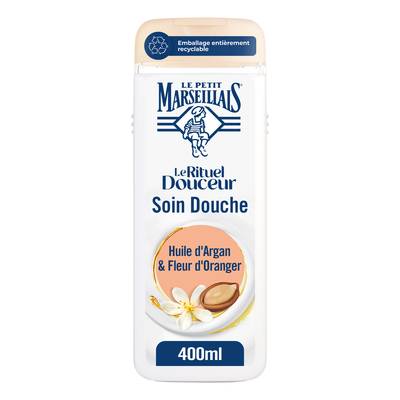Le Petit Marseillais Crème douche Surgras Huile d'Argan et Fleur d'Oranger, 400ml
