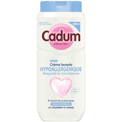 Cadum Crème Lavante Hyppoallergénique, 500ml