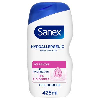 Sanex Gel douche Derma Care Hypoallergénique, 425ml