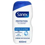 Sanex Crème de douche Hydratante Protectrice pH Neutre Protection, 400ml