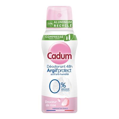 Cadum Déodorant Argil Protect Douceur de Rose 48H, 100ml