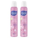 Monsavon Déodorant spray 24h à la pierre d'alun parfum lait et fleur de lotus, Lot de 2x200ml