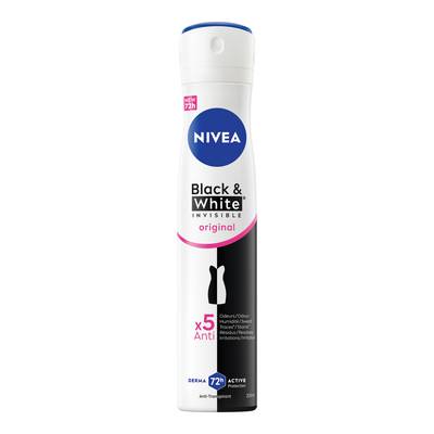 Nivea Déodorant spray 48h Invisible for black & white, 200ml