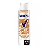 Rexona Déodorant Corps Fraîcheur Agrumes 0% Alcool, 150ml