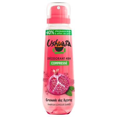 Ushuaïa Déodorant spray compressé Grenade des Açores, 100ml