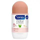 Sanex Déodorant Bille Natur Protect Aloe Vera Bio Peaux Sensibles 48 h, 50ml
