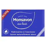 Monsavon Savons authentiques au lait naturellement doux, 6x100g