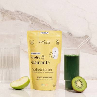 Epycure Poudre drainante Pomme/ Kiwi, 195g