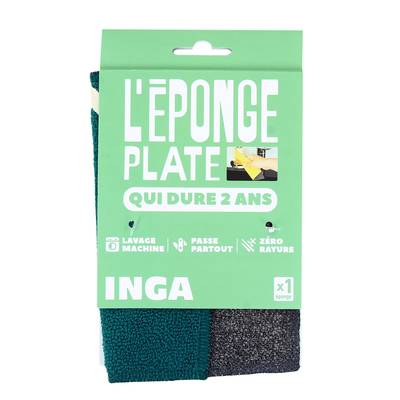 Inga Eponge lavable verte, 1 éponge