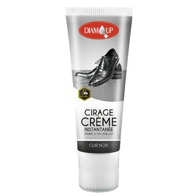 Flam'Up Tube de cirage en crème instantanée cuir noir, 75ml