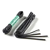 De Clermont Lacets cordonnet ciré noir, 120 cm 2 pièces