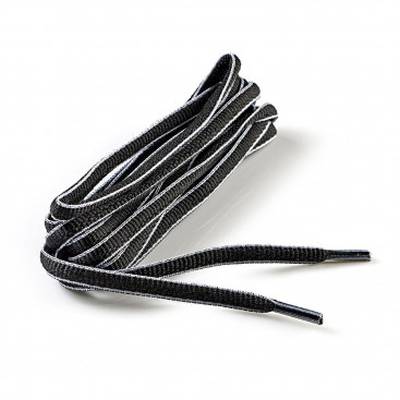 De Clermont Lacets ovoïde noir pour chaussure de sport, 120 cm 2 pièces