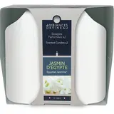Ambiances Devineau 2 bougies cylindriques Jasmin d'Égypte, 8,5 cm