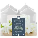 Ambiances Devineau 4 bougies parfum Jasmin d'Égypte, 5,6 cm