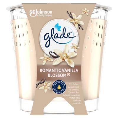 Glade Bougie Vanille Romantic Vanilla Blossom, 1 bougie