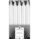 Ambiances Devineau Bougies de table blanches, 10 bougies