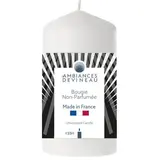 Ambiances Devineau Bougie cylindrique blanche, 55 h