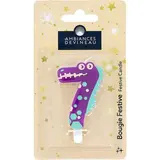 Ambiances Devineau Bougie chiffre 7 Crocodile, 1 bougie