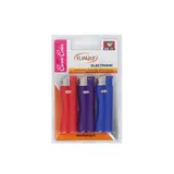 Flam'Up Briquet électronique coloré avec sécurité enfant, 3 briquets