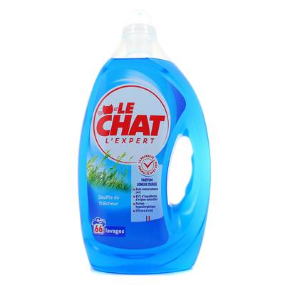 Le Chat Lessive liquide Souffle fraîcheur, 2,97L