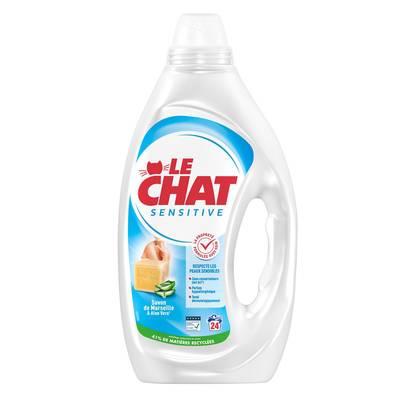 Le Chat Lessive liquide au savon de Marseille & Aloé vere, 1,08L