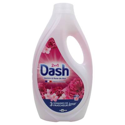 Dash Lessive liquide Jasmin & rose de Mai, 1,35L