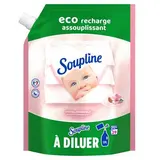 Soupline Adoucissant Hypoallergénique à l'Amande Douce recharge, 600ml