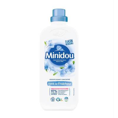 Minidou Adoucissant concentré vent de fraîcheur, 1L
