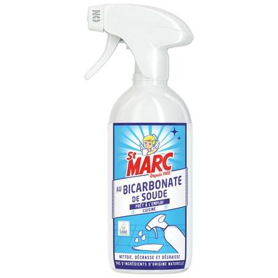 St-Marc Nettoyant Ménager Cuisine Multi-Usages Bicarbonate Sans Parfum, 500ml