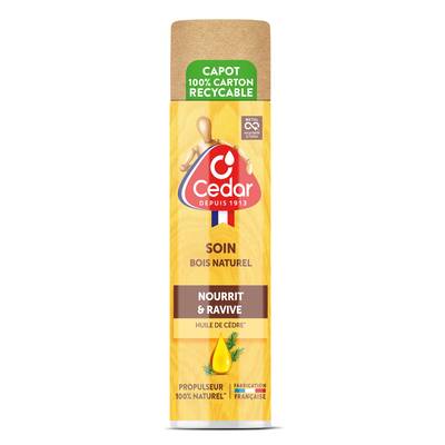 O'cedar Aérosol soin bois naturel huile de cèdre, 250ml