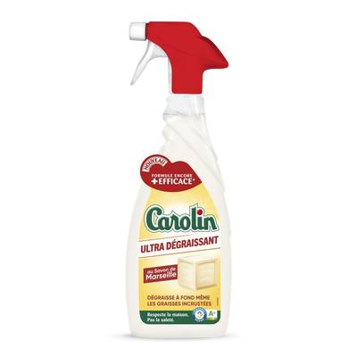 Carolin Nettoyant Ménager Ultra Dégraissant au Savon de Marseille Activ+, 650ml
