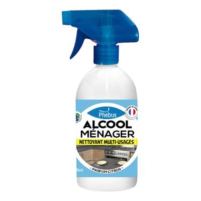 Phébus Alcool ménager en pulvérisateur parfum citron, 50cl