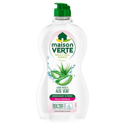 Maison Verte Liquide vaisselle a l'aloé vera peaux sensible, 500ml