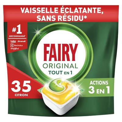 FAIRY Capsule lave vaisselle Original Citron, 35 capsules