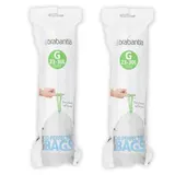 Brabantia Sacs poubelle 23-30L - Taille G, Lot de 2 x 20 sacs de 23-30L