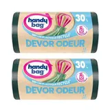 Handy Bag Sac à poignées coulissantes Dévor Odeur 30L, Lot de 2x12 sacs de 30 L