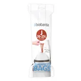 Brabantia Sacs poubelle 20-25L - Taille J, 20 sacs de 20-25L - Taille J