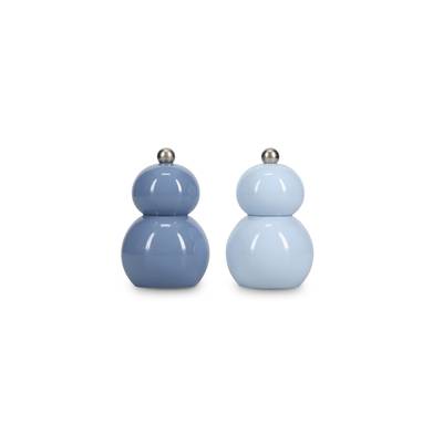 Collection Betty Moulin à poivre ou/sel H12cm bleu Betty, 2 pièces