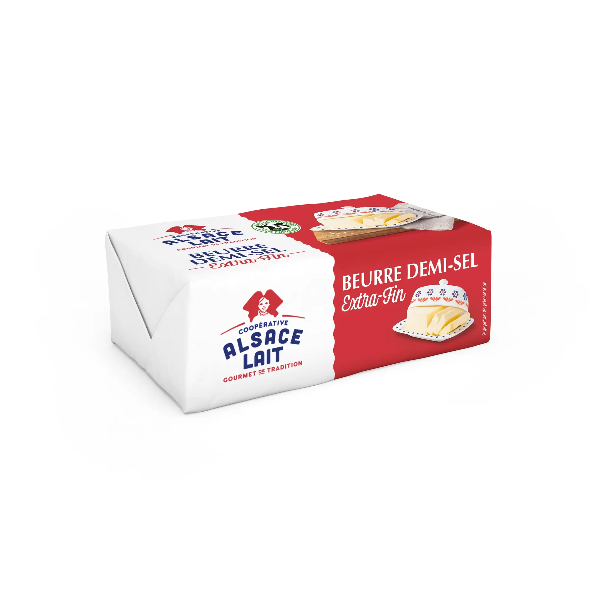 ALSACE LAIT Beurre demi-sel extra fin 81%MG