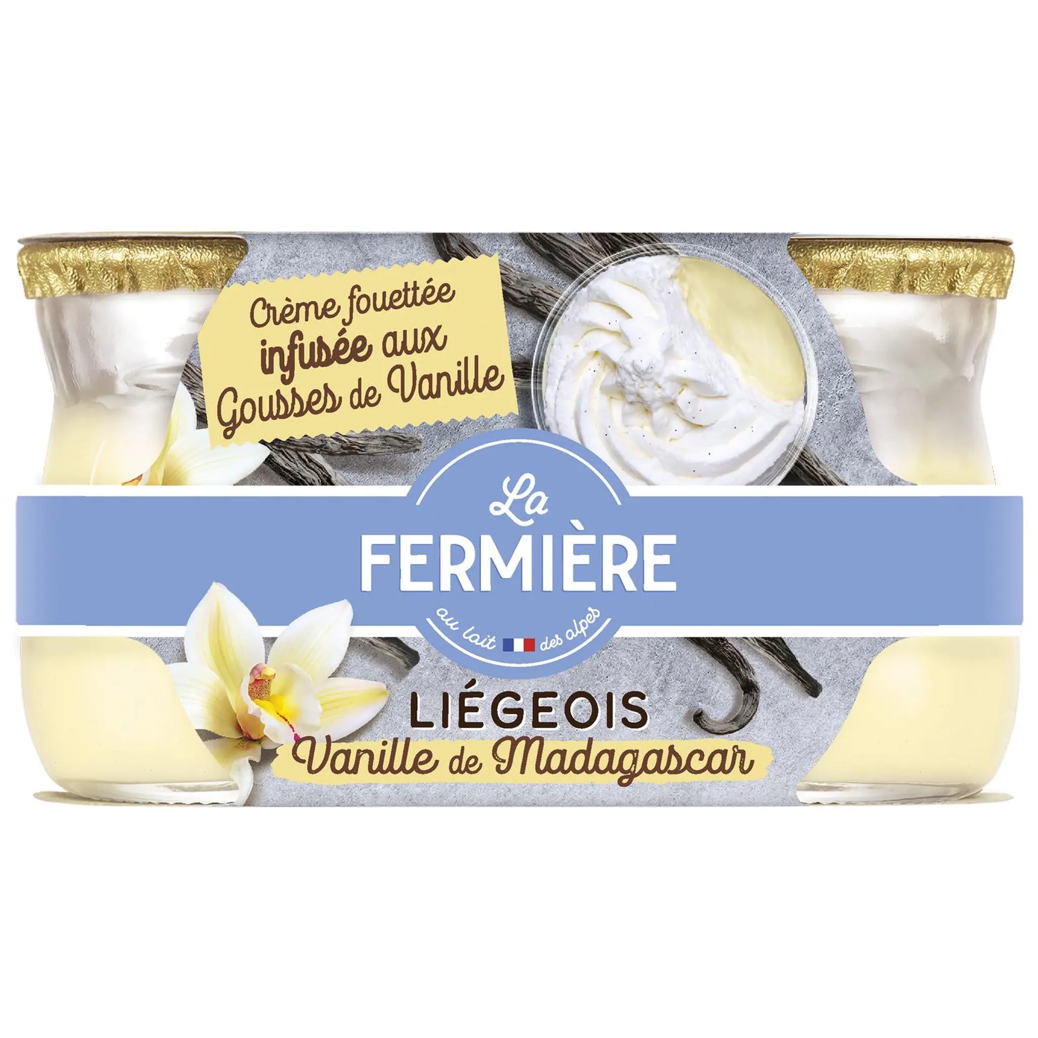 LA FERMIERE Liégeois à la vanille de Madagascar