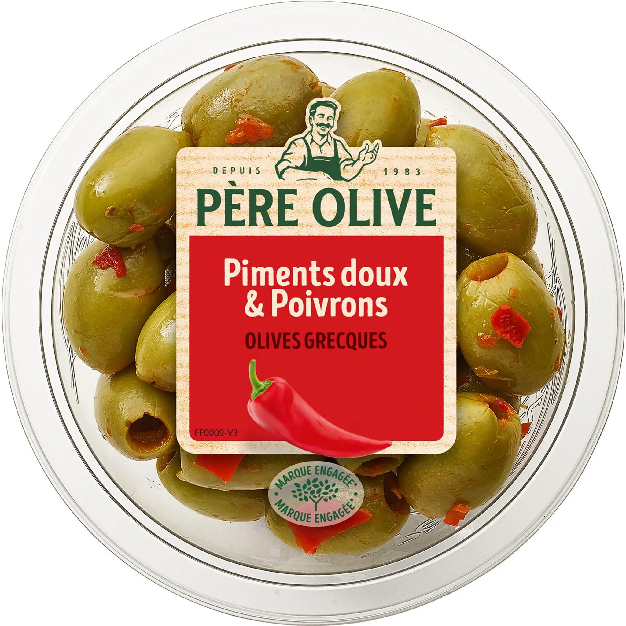 PÈRE OLIVE Olives grecques piments doux et poivrons