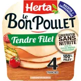 HERTA Le Bon Poulet tendre filet conservation sans nitrites