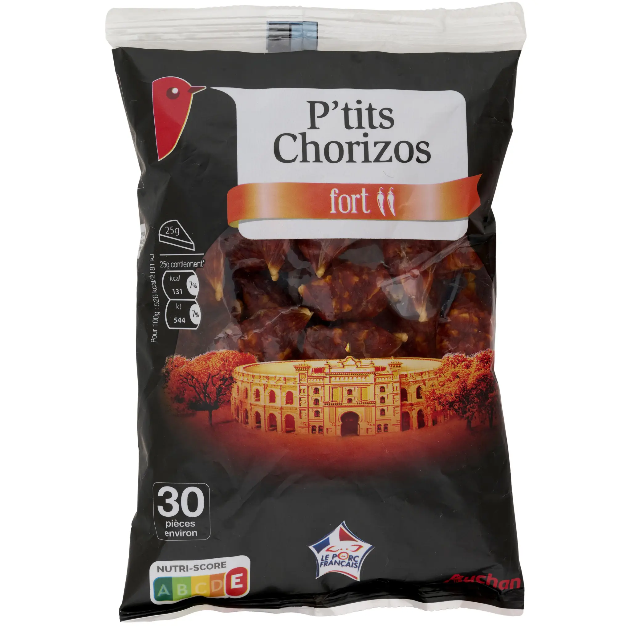 AUCHAN P'tits Chorizos fort