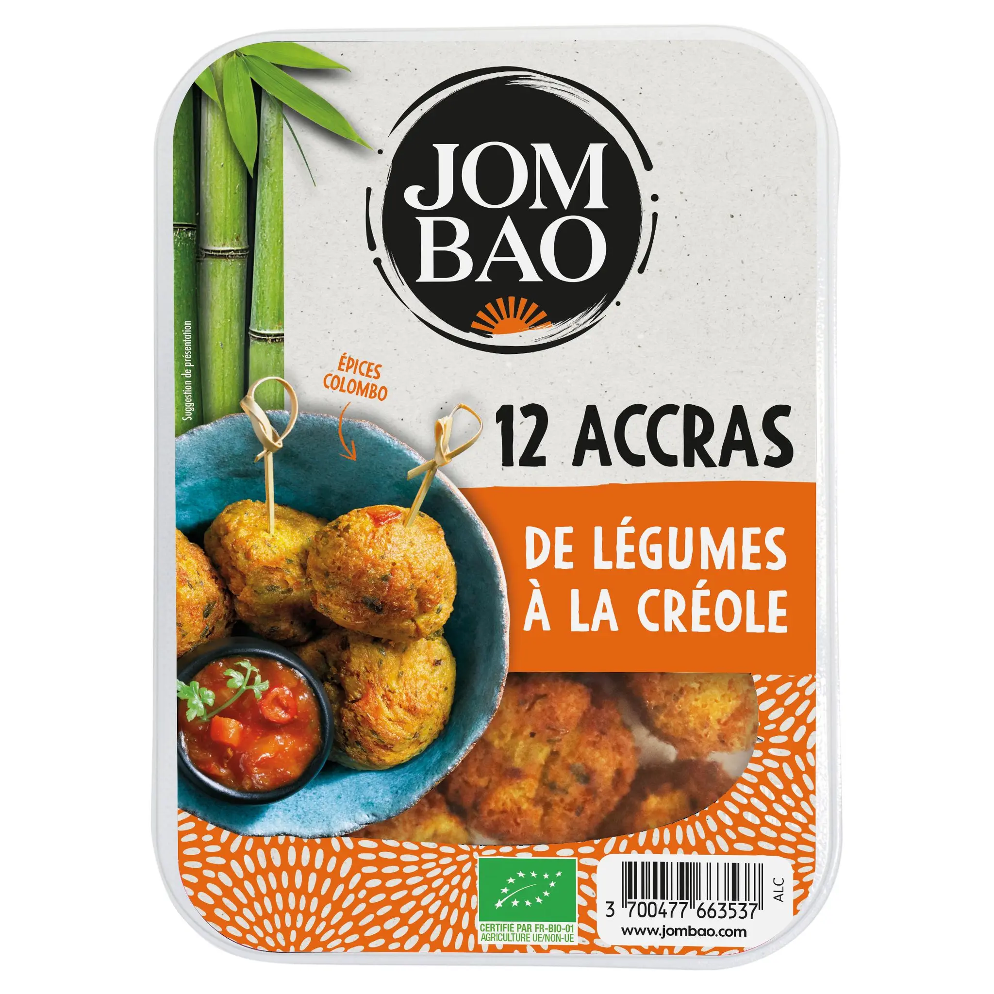 JOM BAO Accras de légumes à la créole bio