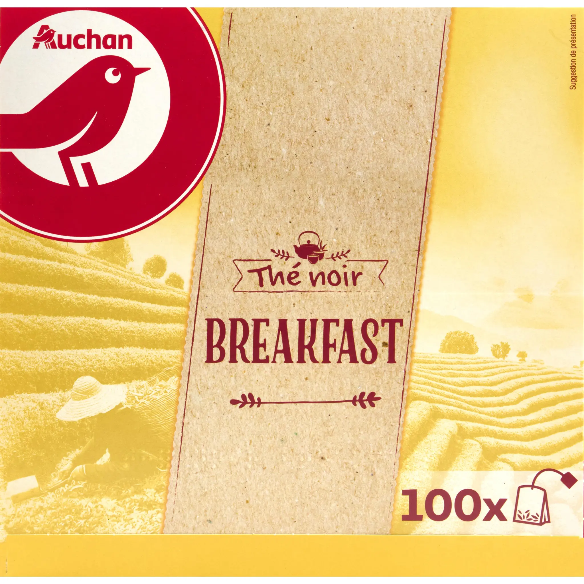 AUCHAN Thé noir Breakfast
