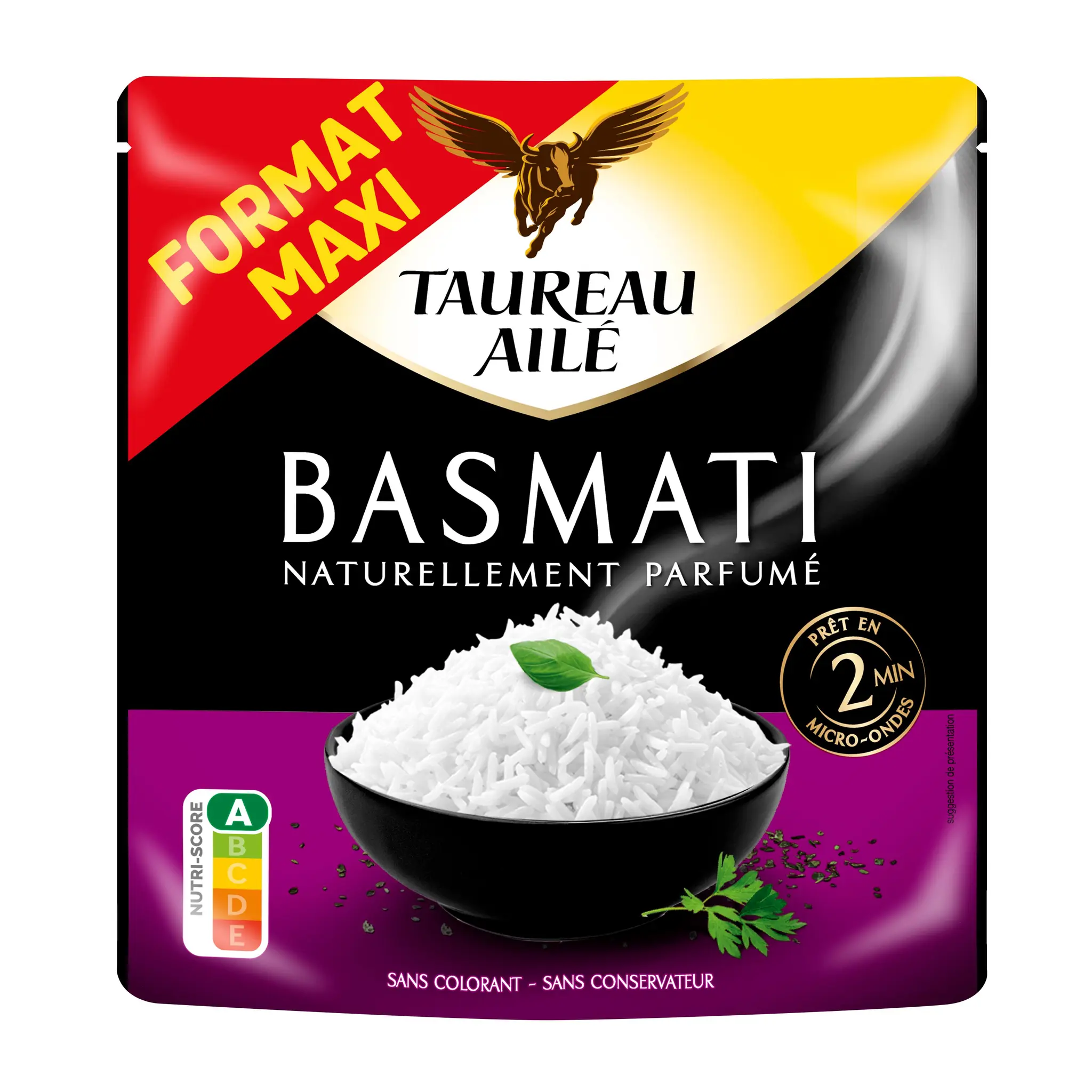 TAUREAU AILE Riz basmati naturellement parfumé maxi format