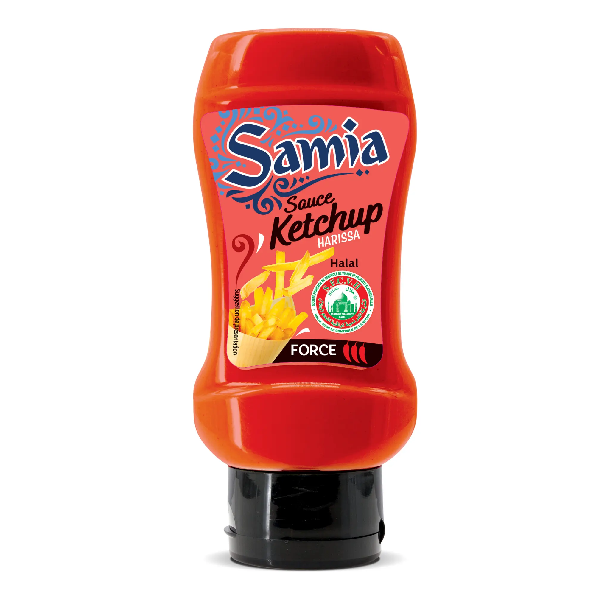 SAMIA Sauce ketchup harissa halal en squeeze