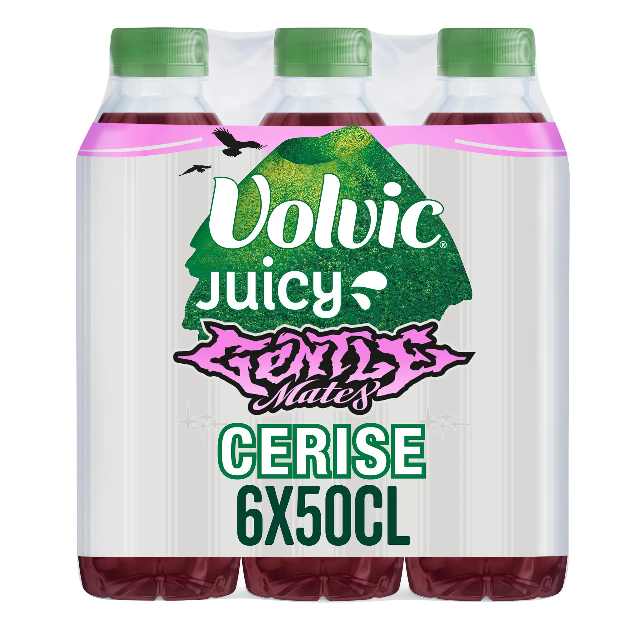 VOLVIC Juicy eau minérale naturelle aromatisée cerise bouteille