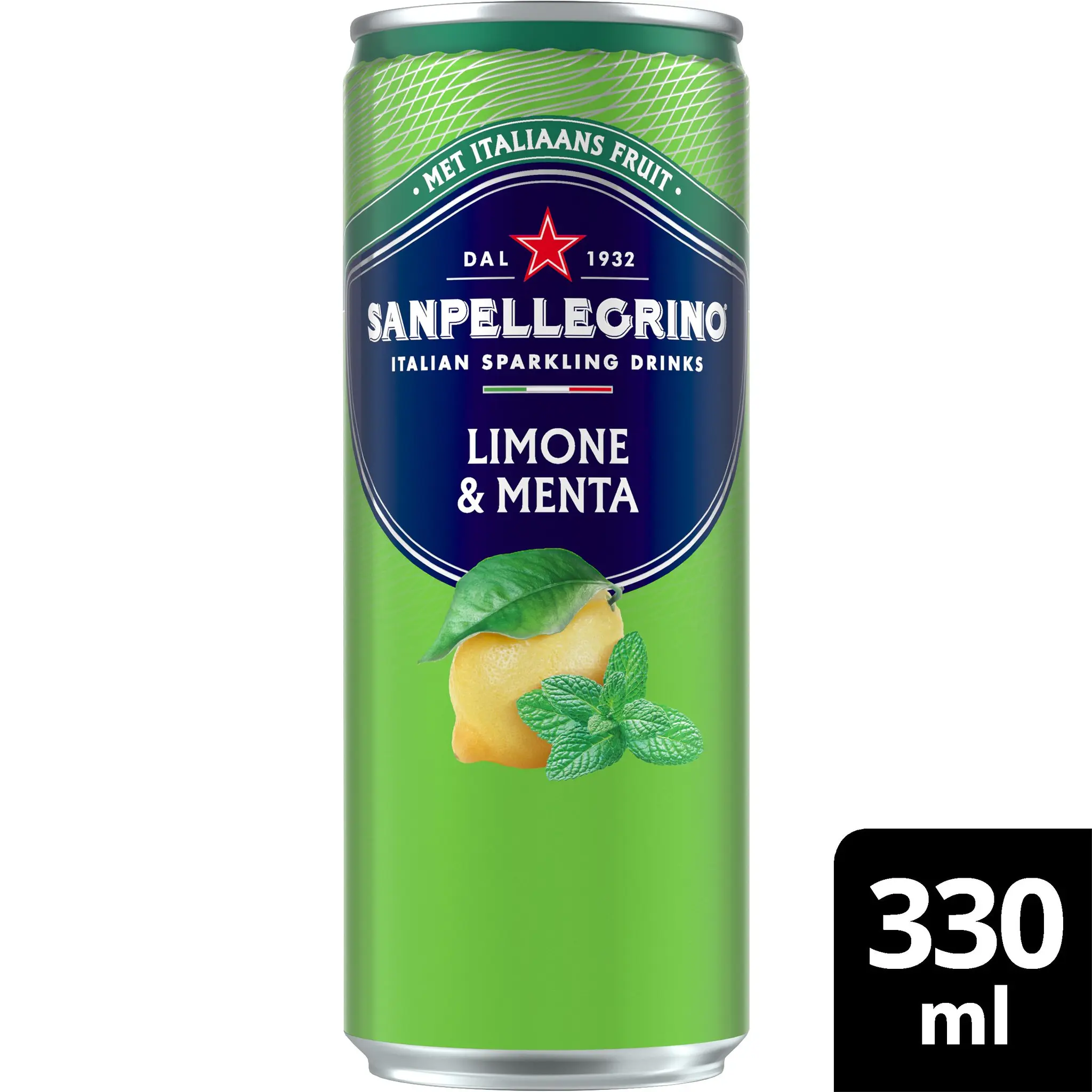 SAN PELLEGRINO Eau minérale pétillante saveur citron et menthe